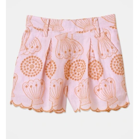 Toddler Girls 2T Jack & Milly Coral Shell Tee & Shorts Set Pink Beach Summer - Picture 4 of 12